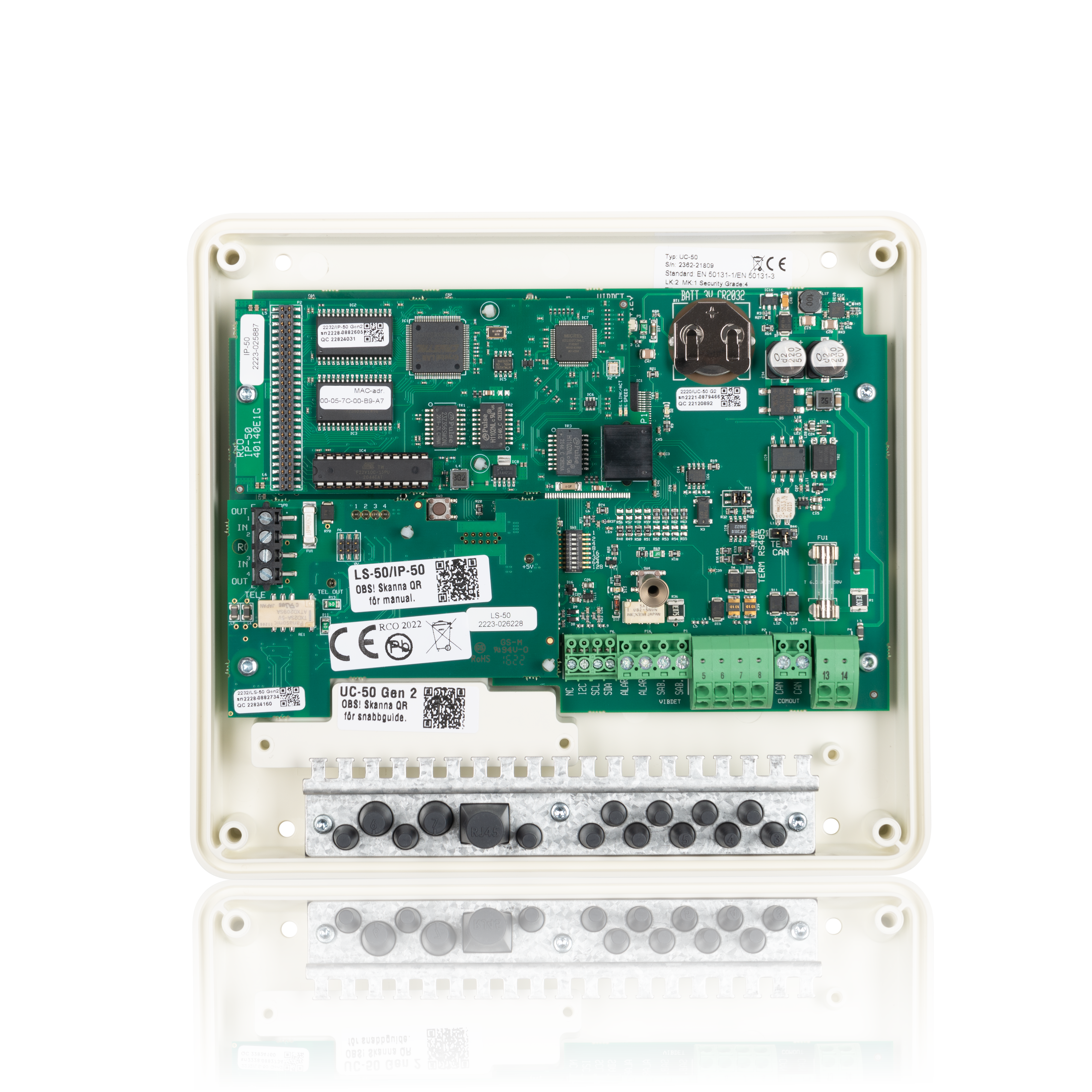 UC-50/4M Gen2, FG Grad 2 Undersentral for 4 dører m/IP-50 & LS-50