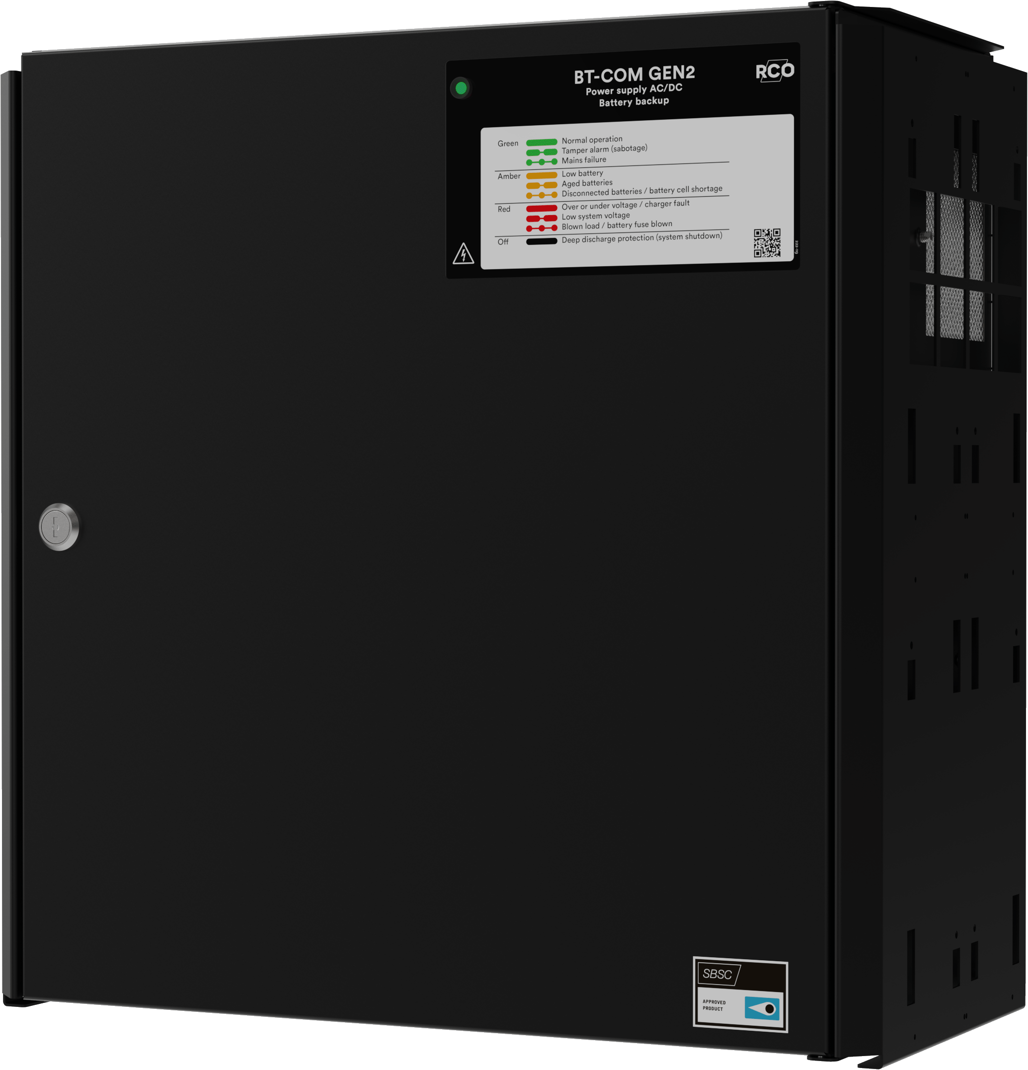 BT-10-L COM Gen2 Strømforsyning 10A 24V ekskl. 2x45Ah batterier