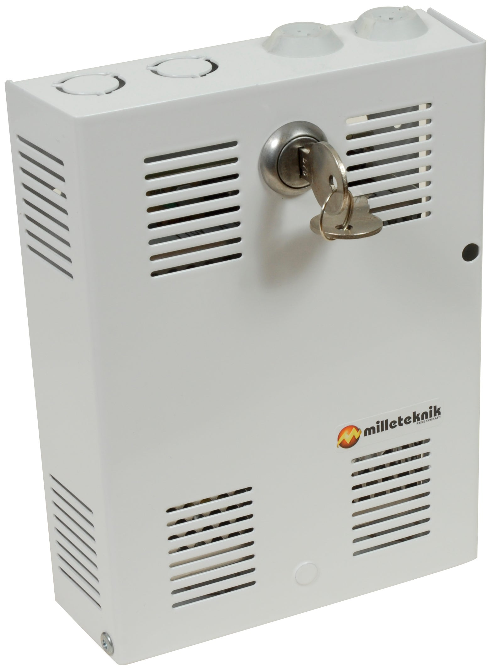 TRAFO 24VDC 3,2 A - Stabilisert i låsbart skap