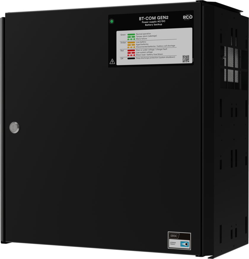 BT-15-L COM Gen2 Strømforsyning 15A 24V ekskl. 2x45Ah batterier