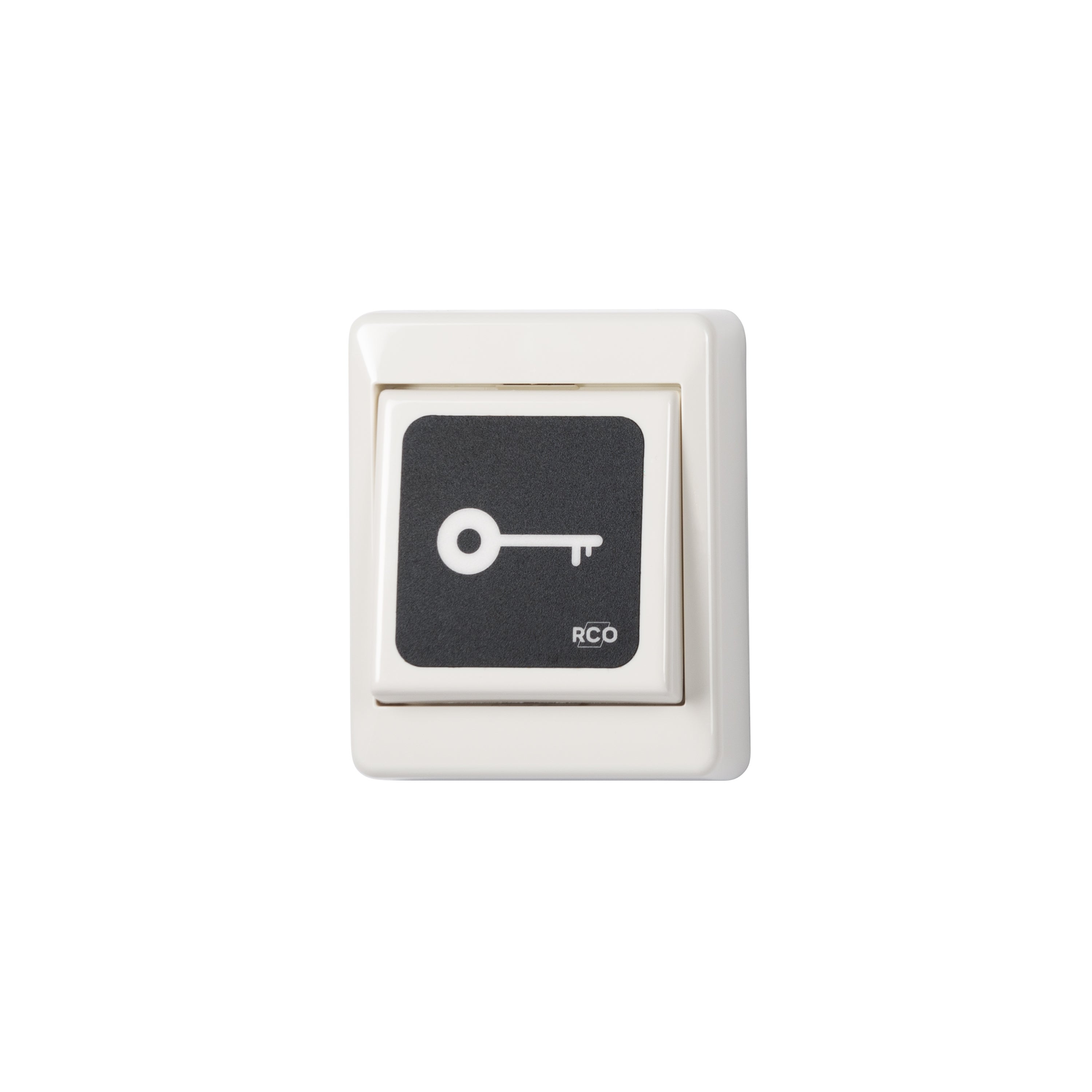 EXIT-knapp utenpåliggende med nøkkelsymbol, NO/NC